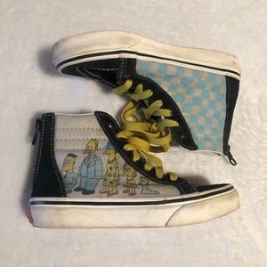 Kids size 13.5Y VANS x The Simpsons Sk-8 Zip Shoes